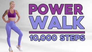 4 Mile Power Walk  At Home Workouts  10000 Steps  Walk at Home [upl. by Aielam]