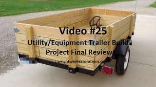 Utility Trailer Final Review  Part 3  Video 25 [upl. by Moberg]