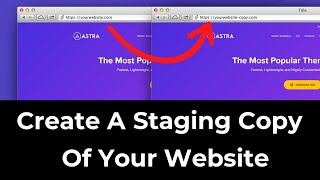 How To Create a Staging Version of Your Website FREE [upl. by Margaretha484]