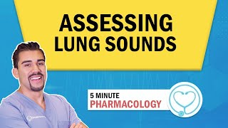 Lung Auscultation Locations Assessment Patho for Nursing students  NCLEX [upl. by Judah]