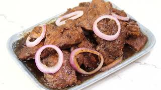 Pork Bistek Tagalog Recipe  Pork Steak Recipe Filipino Style [upl. by Rhee842]