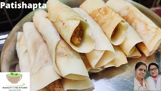 Patishapta pitha recipe in Bengali How to make patishapta pitha with gur coconut and kheer [upl. by Angelo901]