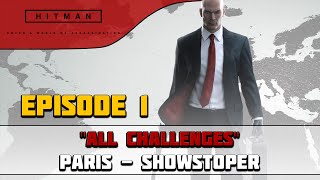 HITMAN 2016 EPISODE 1 ALL CHALLENGES LIVESTREAM Part 1  CenterStrain01 [upl. by Ened]