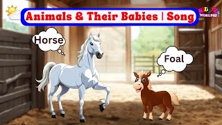 The Baby Animals Song  Animals Sounds amp Baby Names  Educational Videos For Kids [upl. by Neenahs692]