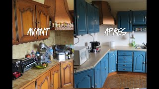 ASTUCE RENOVATION 1 Moderniser une cuisine ancienne à moindre coût [upl. by Airdnalahs944]