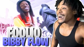 FOOLIO  Bibby Flow Official Music Video REACTION [upl. by Adilen55]