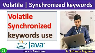 Volatile amp synchronized keyboard difference with example in java [upl. by Selmore341]