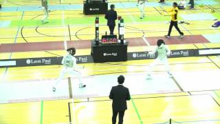 British Fencing Junior Womens Foil Final 201516 [upl. by Rodavlas]