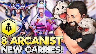 8 Arcanist  Hype New AP Carries  TFT Inkborn Fables  Teamfight Tactics [upl. by Iilek]