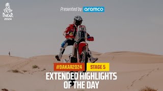 Extended highlights of Stage 5 presented by Aramco  Dakar2024 [upl. by Yeuh]