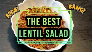 The BEST lentil Salad Ever  WFPB  Gluten Free  Vegan [upl. by Yecrad]