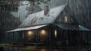 Rain Sounds for Sleep  24 Hours of Relaxation with Rooftop Thunder and Rain Sounds at Night [upl. by Catarina]