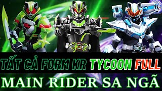 Tất cả Form KR Tycoon FULL  RiderXAll [upl. by Aubyn]