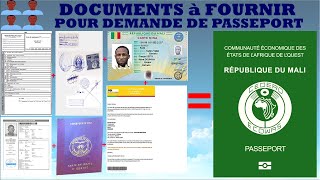 DOCUMENTS A FOURNIR POUR FAIRE LA DEMANDE DE PASSEPORT EN BAMBARA [upl. by Drehcir]