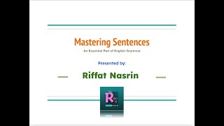 Mastering sentences  Subject Object Types of Sentences  English Grammar I Riffats Classroom [upl. by Gitt]