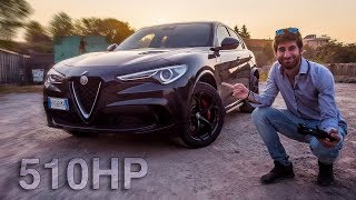 SUV DA 510 CAVALLI 😱  ALFA ROMEO STELVIO QUADRIFOGLIO  PROVA IN PISTA by NASKA [upl. by Goodrow656]