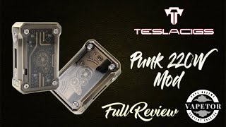 Punk 200W Mod  Teslacigs  Full Review PH [upl. by Egdirdle]