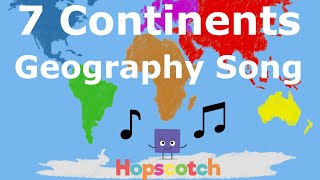 Seven Continents Geography Song [upl. by Dela]