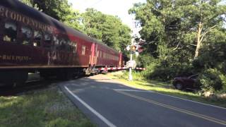 Cape Cod Centrals quotCape Cod Dinner Trainquot at Maple St with a Mini Shave and a Haircut [upl. by Mcdade7]