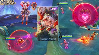 Lylia New Starlight Skin quotMagitech Arsenalquot April Starlight Skin Skill Effect  Mobile Legends [upl. by Nimoynib]