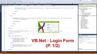 VBNet  How to Create Login Form with Access Database Part 12 [upl. by Sherill]