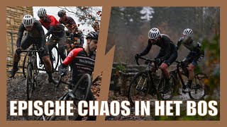 REGEN zorgt voor een EPISCHE CHAOS in de BOSCROSS van AMERSFOORT  Nat veldrit nr 7 cyclocross [upl. by Orland]