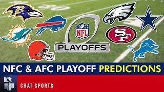 NFL Playoff Picture  Predictions For NFC amp AFC Division Standings amp Wild Card Race Entering Week 18 [upl. by Ahtinak]