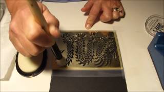 How to use Pearl Ex or Mica powders with embossing paste [upl. by Jacobina]