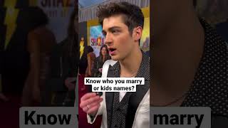 Asher Angel wants to know WHO HE MARRIES asherangel shazamfuryofthegods [upl. by Juan]