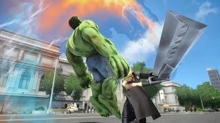 CLOUD FINAL FANTASY VS HULK  EPIC BATTLE [upl. by Sairu]