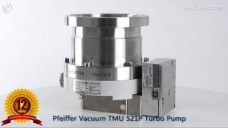 Pfeiffer Vacuum TMU 521 P Turbo Pump with TC 600 turbo pump controller [upl. by Zaraf316]