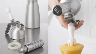 Technique de cuisine  utiliser un siphon avec un produit gélifié [upl. by Ilojne352]