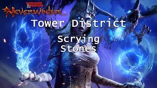 Neverwinter  XBOX ONE  Scrying Stones  Tower District Zone 3  Collectibles [upl. by Janicki401]