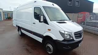 MERCEDES SPRINTER 4X4 4WD 516 MWB WORKSHOP CAMPER LOW RATIO LOWMILES frostvancentrecouk [upl. by Bernice]