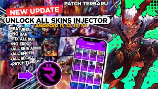 UPDATE Injector Unlock All Skin Script Work For All Android Version  100 Working  Terbaru Patch [upl. by Leonelle286]