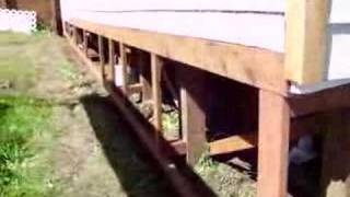 Lattice skirting frame and deck cleaning [upl. by Areikahs]