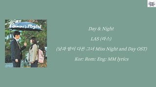 Day amp Night  LAS 라스 낮과 밤이 다른 그녀 Miss Night and Day OST Kor Rom Eng MM lyrics [upl. by Klockau]