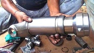 MAKING EASY to Assemble Yoke Shaft amp Universal Joint of Driver Shaft tata [upl. by Llennol]