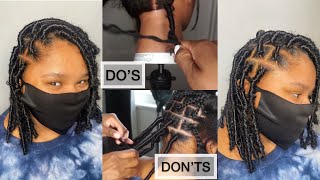 DISTRESSED BUTTERFLY LOCS TUTORIAL🦋 How to prevent it from unraveling DETAILED [upl. by Tine515]