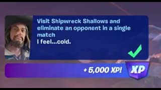 Fortnite  Visit Shipwreck Shallows and eliminate an opponent in a single match  Chapter 5 Season 3 [upl. by Meek]