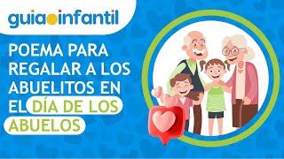 Poema con pictogramas para niños por el Día de los Abuelos 👴👵 para regalar al abuelito y abuelita [upl. by Adnolor]