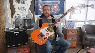 Squier by Fender Affinity Telecaster Competition Orange  Review Demo [upl. by Daisi]