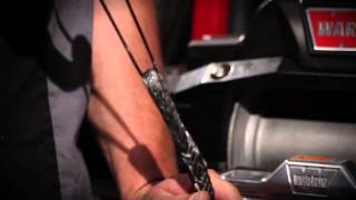 How to install the winch rope on a WARN ZEON winch [upl. by Nyrrek26]