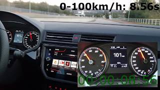 2018 Seat Ibiza FR 10 EcoTSI 115hp85kW  Acceleration [upl. by Eeresid]