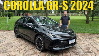 Avaliação Toyota Corolla GRS 2024  O que mudou na linha 2024 [upl. by Ennagrom867]