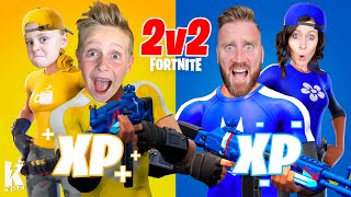 Racing to Level Up XP in Fortnite 2v2 Family Battle KCITY GAMING [upl. by Jary201]