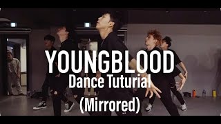 Koosung Jung 1Million Dance studios  YoungBlood 5 Seconds of Summer dance tutorial Mirrored [upl. by Yauqaj48]