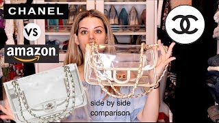 3k CHANEL PLASTIC PURSE Vs 50 AMAZON PURSE [upl. by Koziara]