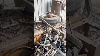 The process of trimming and retreading truck tires tools shorts [upl. by Blinnie]