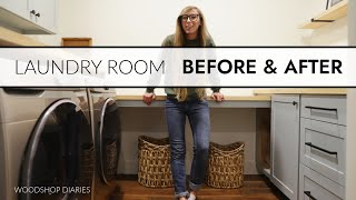 DIY Laundry Room Renovation With Built In Cabinets [upl. by Given213]